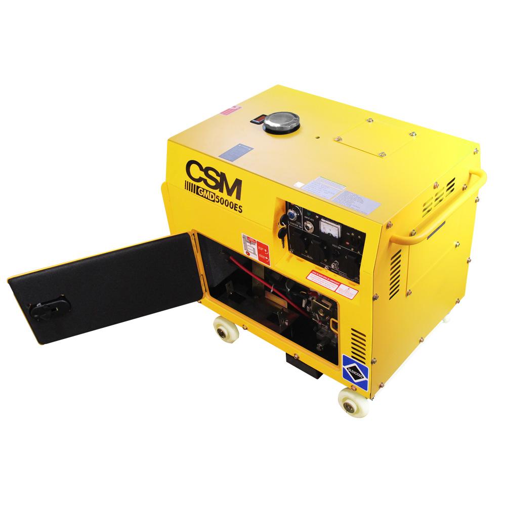 Gerador Portátil à Diesel 4,5 KVA 6HP Mono Gmd 5000Es Csm - 8