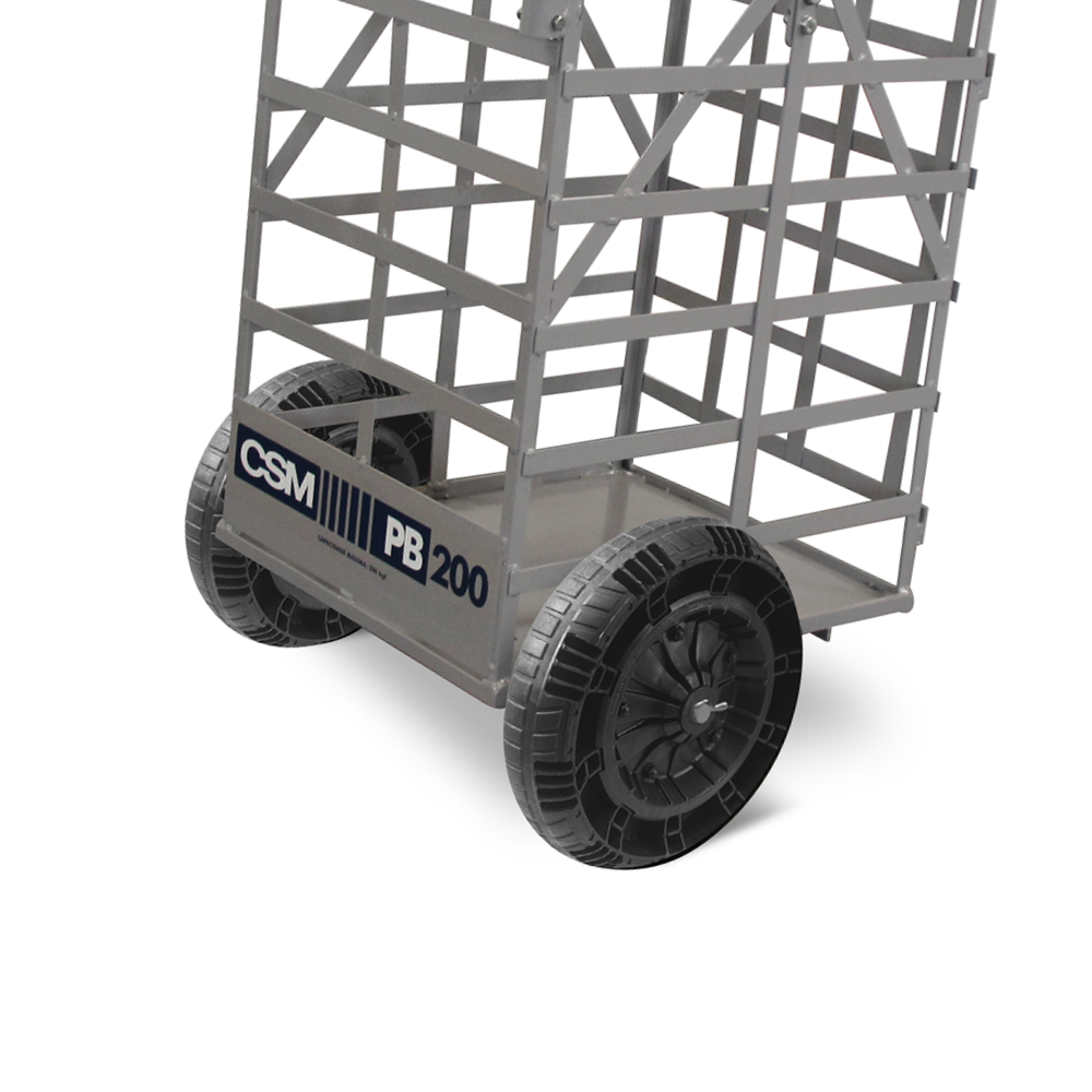 Carro Porta Blocos Transporta Até 200kg de Carga Pb 200 Csm - 4