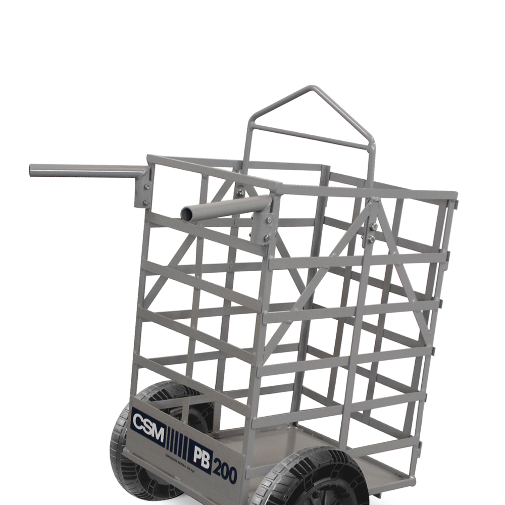 Carro Porta Blocos Transporta Até 200kg de Carga Pb 200 Csm - 5
