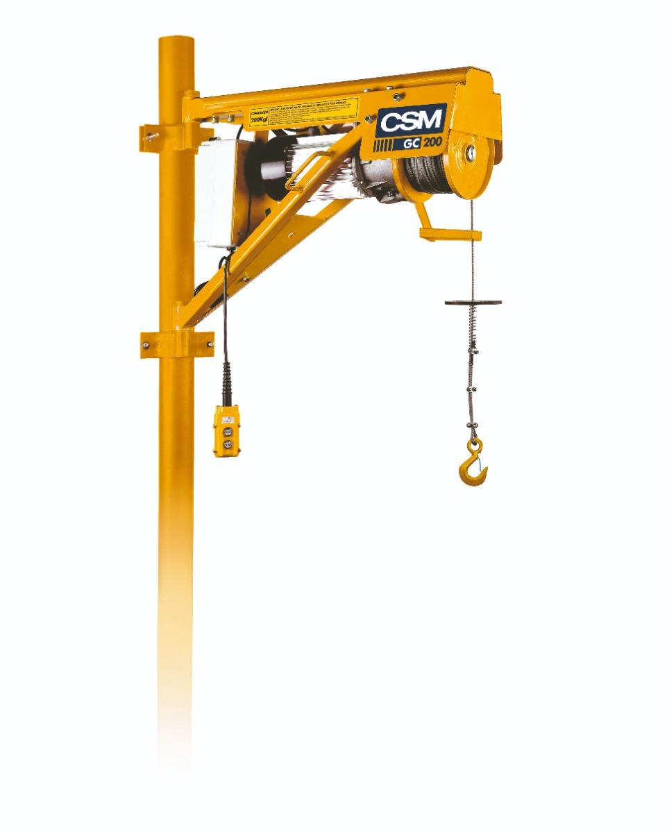 Guincho De Coluna 200 Kg 1,25Cv IV Pólos Trifásico CSM - 1