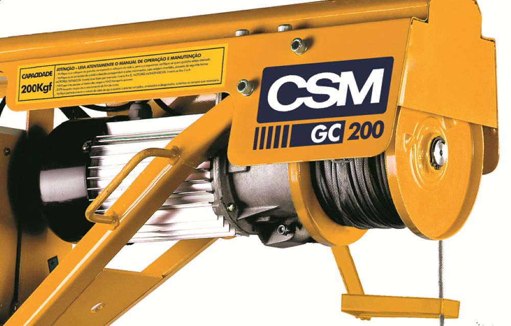 Guincho De Coluna 200 Kg 1,25Cv IV Pólos Trifásico CSM - 2