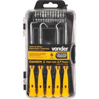 Bits/Ponteira + Ganchos com 17 peças Vonder - 1