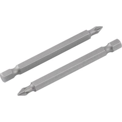 Bits Ponteira Philips 1/4  N.2 1/4x75mm Aço S2 Com 2 Peças -