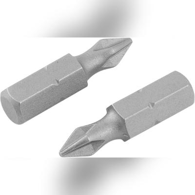 Bits Ponteira Philips 1/4  N.2 1/4x25mm Aço S2 Com 2 Peças -