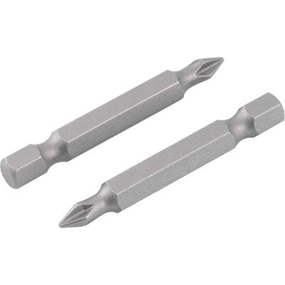 Bits Ponteira Philips 1/4  N.1 3/16x50mm Aço S2 Com 2 Peças 