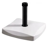 Base ombrellone em concreto quadrada 25kg branco - Bel Lazer - 1