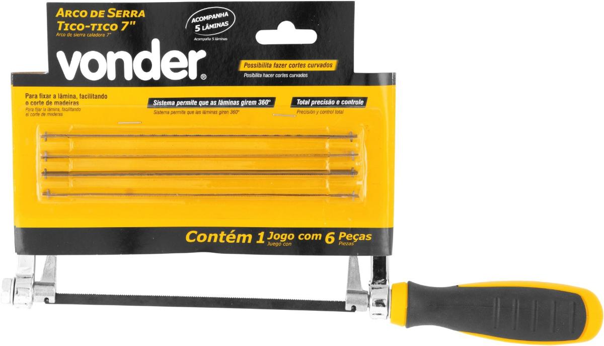 Arco de Serra Tico-Tico 7'' com 5 Lâminas Vonder - 4