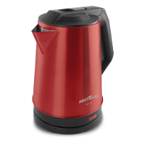 Chaleira Elétrica 1.9L BCH12V Britânia Vermelha Acabamento em Inox 127V