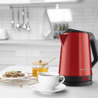 Chaleira Elétrica 1.9L BCH12V Britânia Vermelha Acabamento em Inox 220V - 8