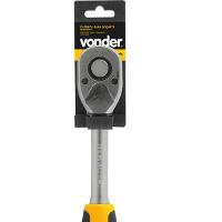 Catraca Reversível Para Soquete 1/2  Cabo Emborrachado Cromo - 2