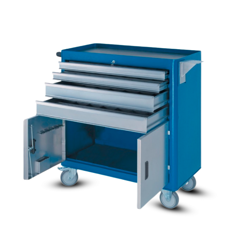 Carro para ferramentas com 4 Gavetas e 2 Portas 156B CMB - 1