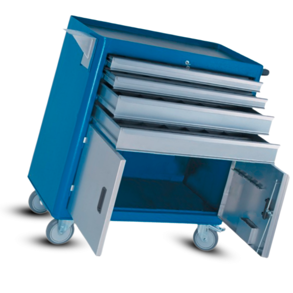 Carro para ferramentas com 4 Gavetas e 2 Portas 156B CMB - 2