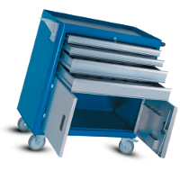 Carro para ferramentas com 4 Gavetas e 2 Portas 156B CMB - 2