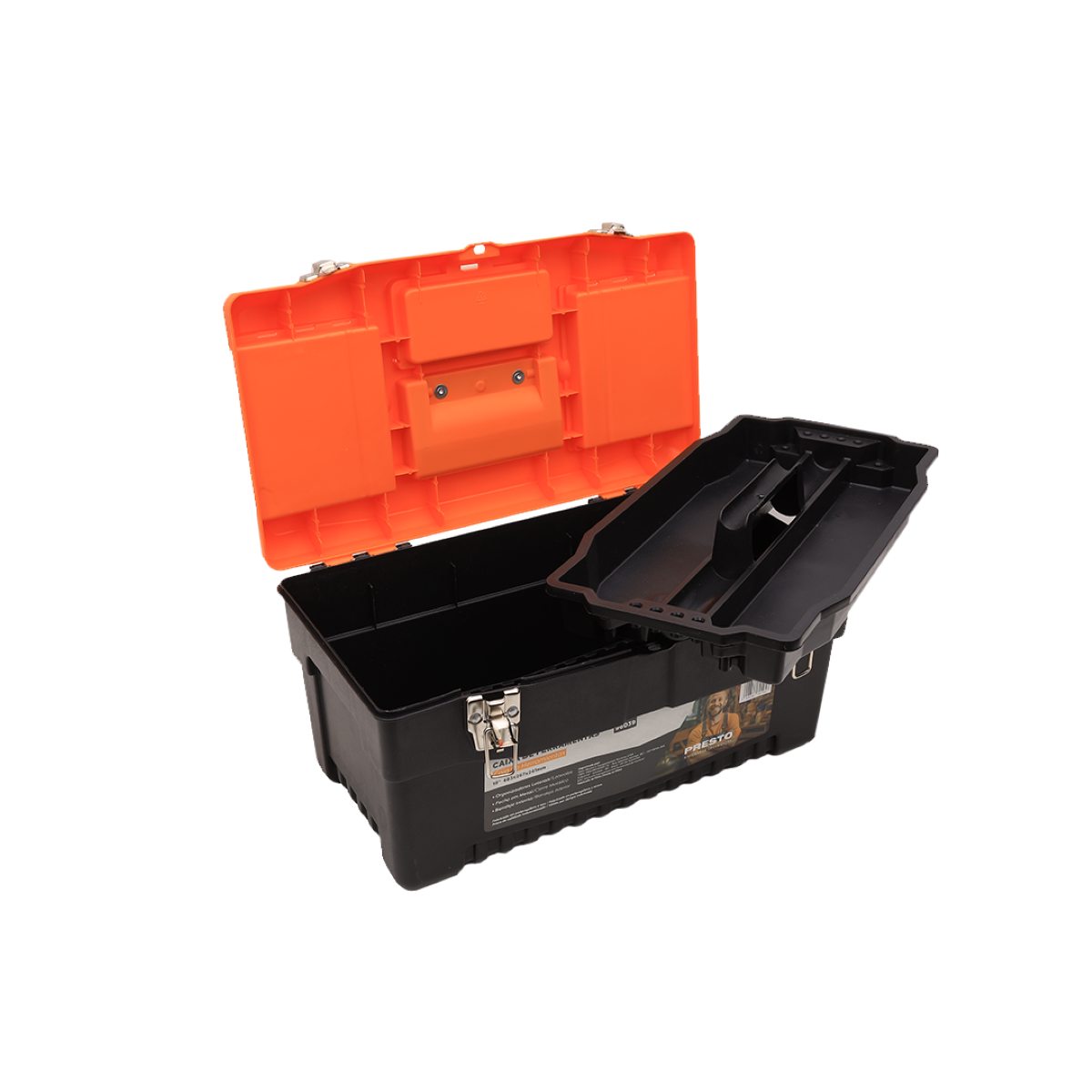 Caixa Plástica para Ferramentas com Organizadores 19" Presto - 4