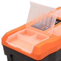 Caixa Plástica para Ferramentas com Organizadores 16" Presto