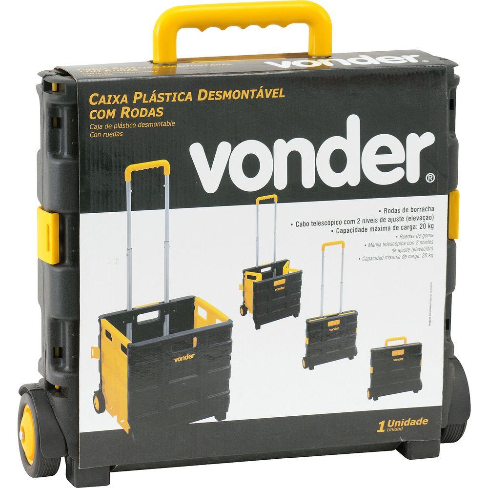 Caixa Plástica Desmontável 380x330x350mm 20kg Vonder - 5