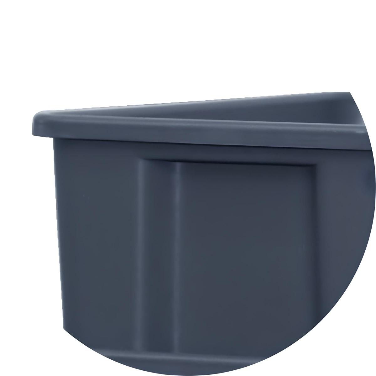 Caixa Organizadora 20 Litros Cinza Grafite Presto Multiuso Armazenamento e Organização sem Tampa - 3