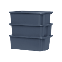 Caixa Organizadora 09 Litros Cinza Grafite Presto