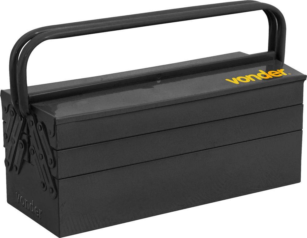 Caixa metálica ferramentas Sanf. 500x190x200mm 5 gav Vonder - 1