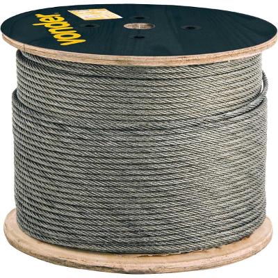 Cabo de aço aaci 1/2" alma de aço 6x41ws galvanizado com 500