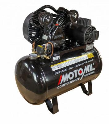 Compressor 140lbs 2HP Trifásico 220/380V CMV-10/100 Motomil