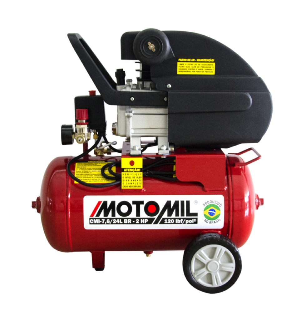 Compressor 120lbs 2HP 220V  CMI-7,6/24BR Motomil - 1