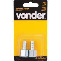 Espigão Fixo Fêmea Mangueira 5/16 Rosca 1/4 Npt Aço Z Vonder - 3