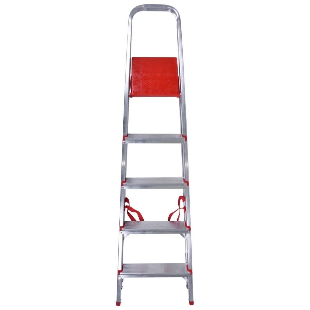 Escada doméstica em alumínio 5 degraus Worker - 2