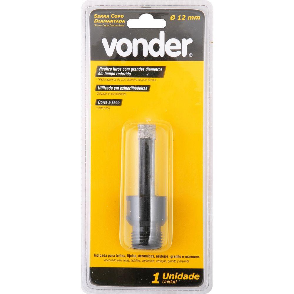 Serra Copo Diamantada para Esmerilhadeira 12 mm Vonder - 3