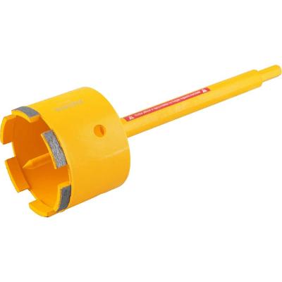 Serra copo diamantada 75mm com haste e pino guia  - Vonder