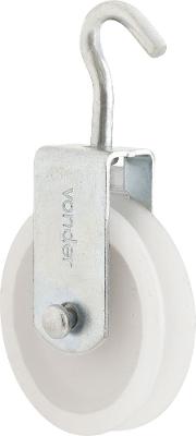 Roldana plástica 6cm com gancho 20kg Vonder
