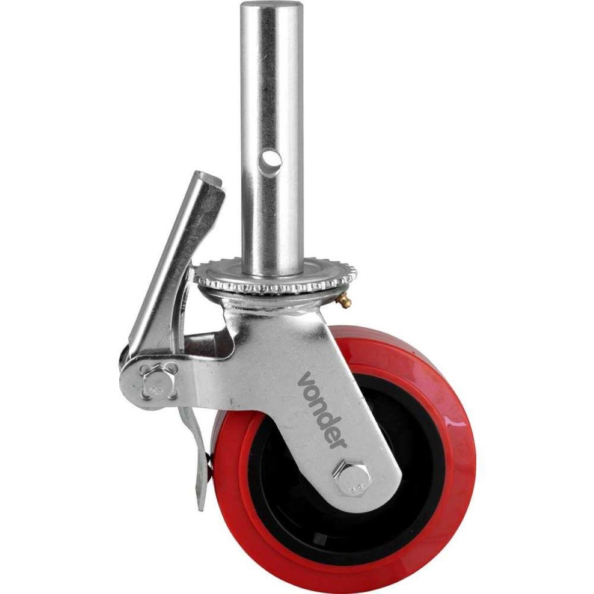 Rodizio GiratOrio 6'' PU Para Andaime Vonder - 2