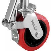 Rodizio GiratOrio 6'' PU Para Andaime Vonder - 1