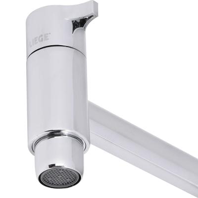 Torneira Para Cozinha Bica Alta Mesa Abs Cromado Abertura Rípida 90Gr Concept Liege