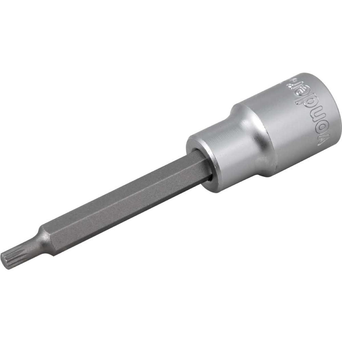Soquete Multidentado Encaixe 1/2'' 5mm Longo CRV Vonder - 6