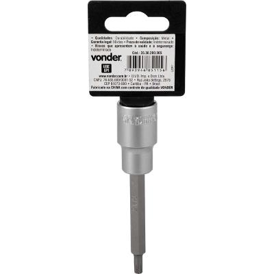 Soquete Multidentado Encaixe 1/2'' 5mm Longo CRV Vonder
