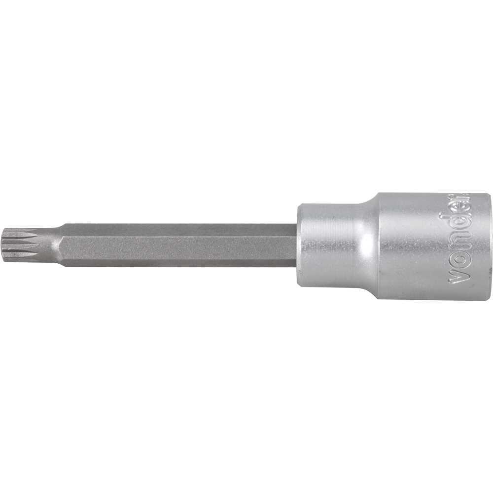 Soquete Multidentado Encaixe 1/2'' 8mm Longo CRV Vonder - 3
