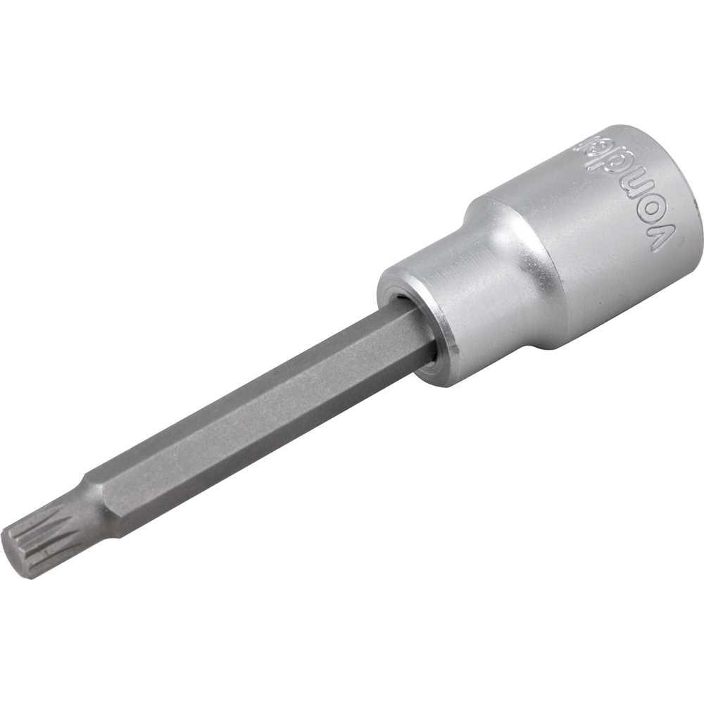 Soquete Multidentado Encaixe 1/2'' 8mm Longo CRV Vonder - 6