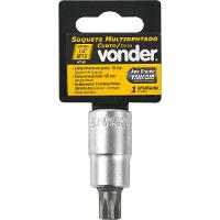 Soquete Multidentado Encaixe 1/2'' 12mm Curto CRV Vonder - 2