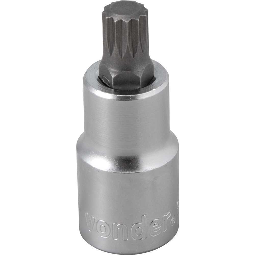 Soquete Multidentado Encaixe 1/2'' M10 15mm Curto CRV Vonder - 5