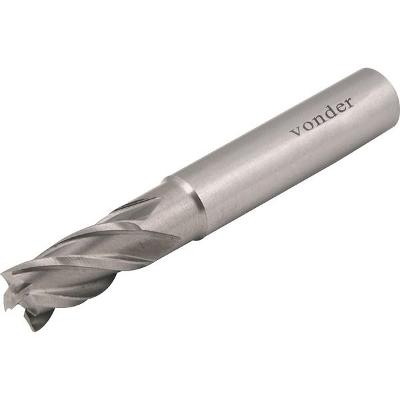Fresa Topo Aço Rápido 10,00mm 4 Cortes Reto Haste 10mm Din 8