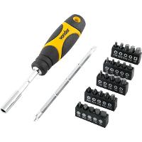 Jogo Bits/Ponteira Crv com 28 peças Enc 1/4 Vonder - 2