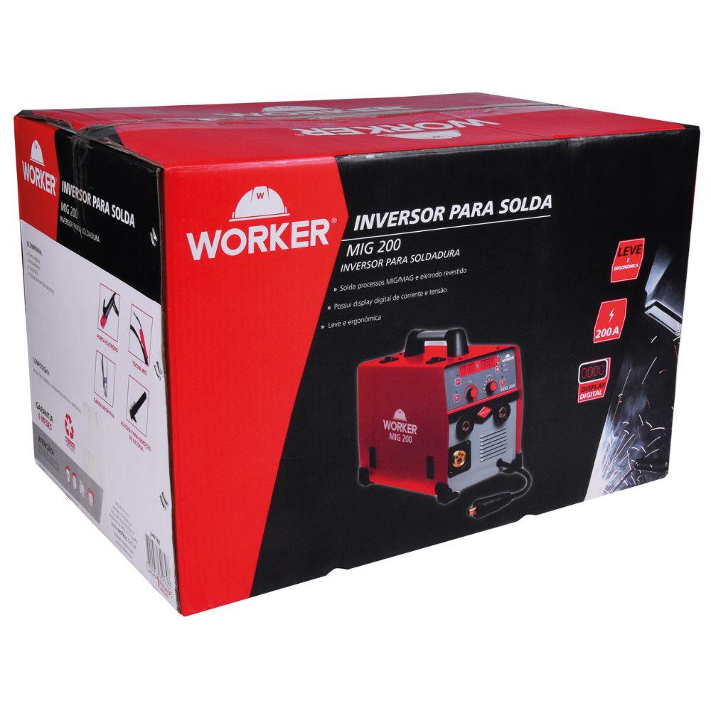 Inversor De Solda Mig 200 220V Worker - 7