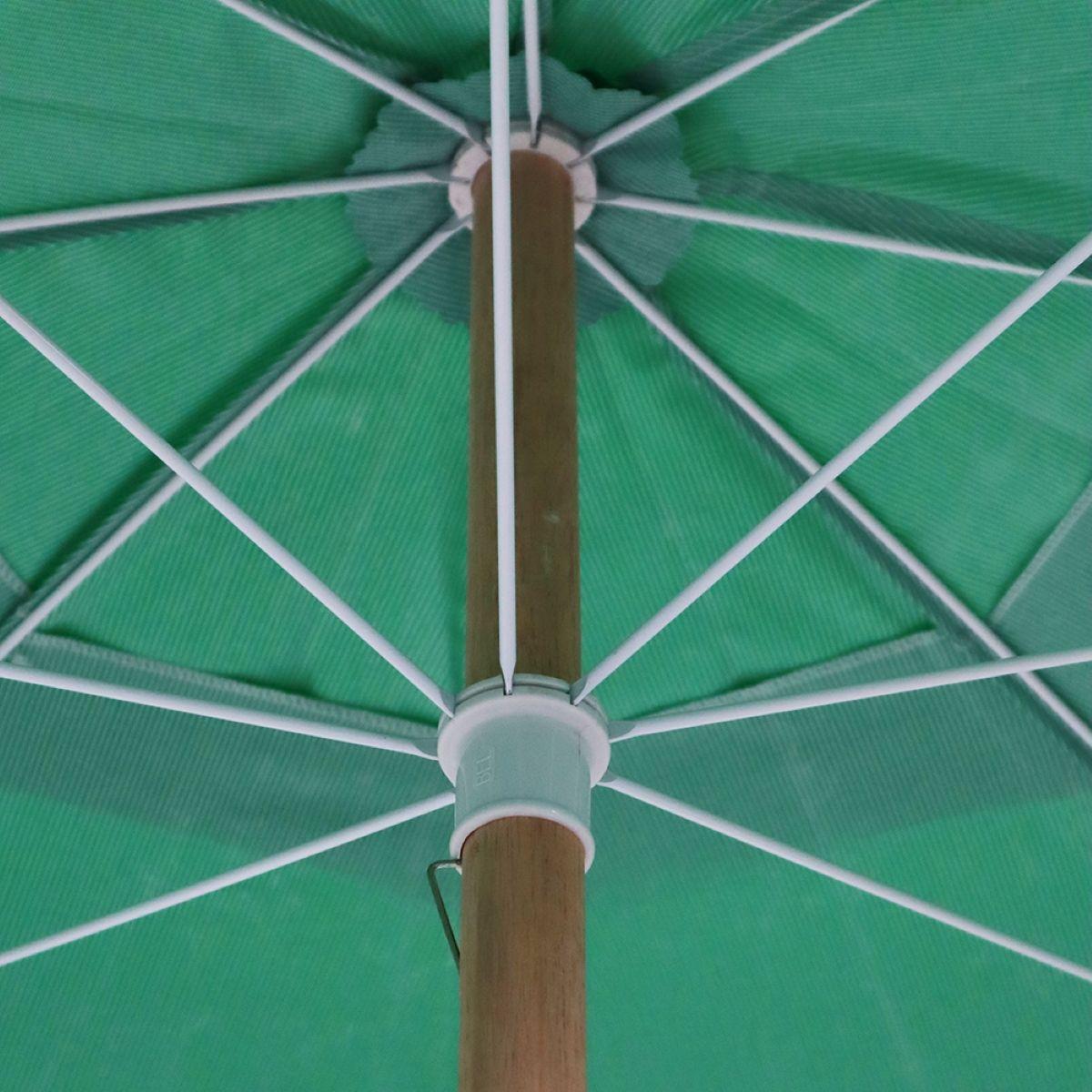 Guarda Sol 2,20m em Bagum Guararapi Verde Bandeira Bel - 5