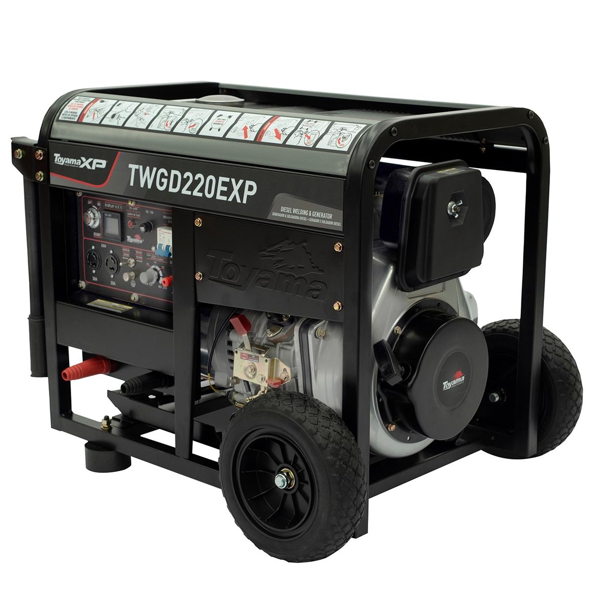 Gerador TWDG220EXP Solda 50-180A 4000W BIV TDE140EXP Toyama - 1