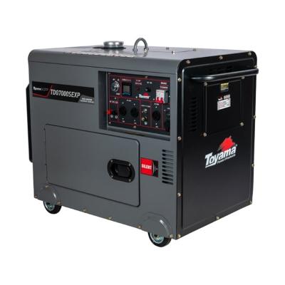 Gerador Diesel Toyama TDG7000SEXP 6000W Bivolt 14.1L ATS Ready Cabinado
