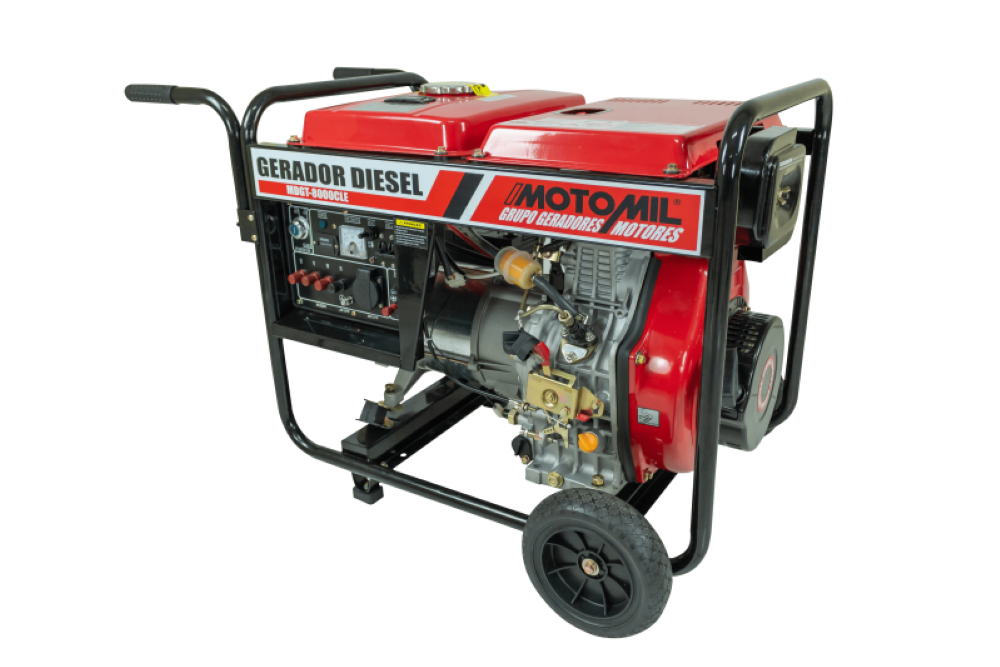 Gerador Diesel 7,5 KVA Trifásico 380V MDGT-8000CLE Motomil - 3