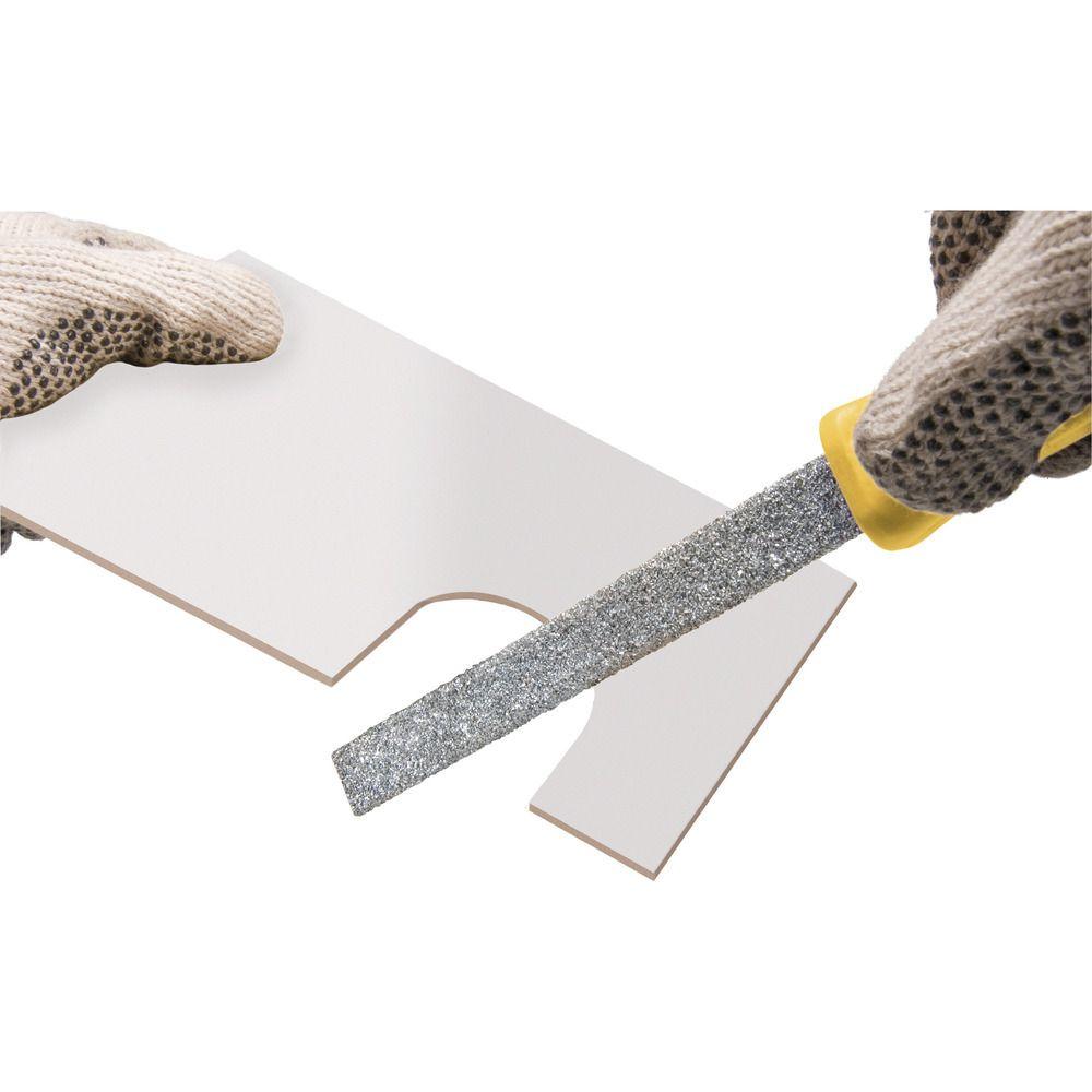 Lima meia cana tungstênio 6.1/2" com cabo plástico Vonder - 1