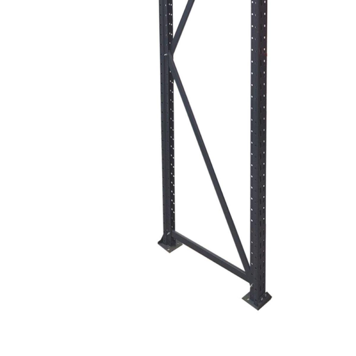 Lateral Mini Porta Paletes 200x600 cm Cinza Grafite Presto - 2