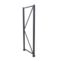 Lateral Mini Porta Paletes 200x600 cm Cinza Grafite Presto - 1